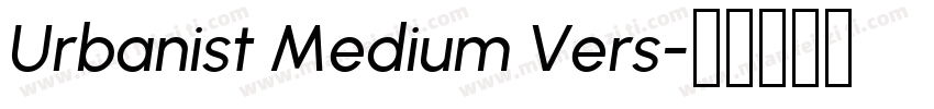 Urbanist Medium Vers字体转换